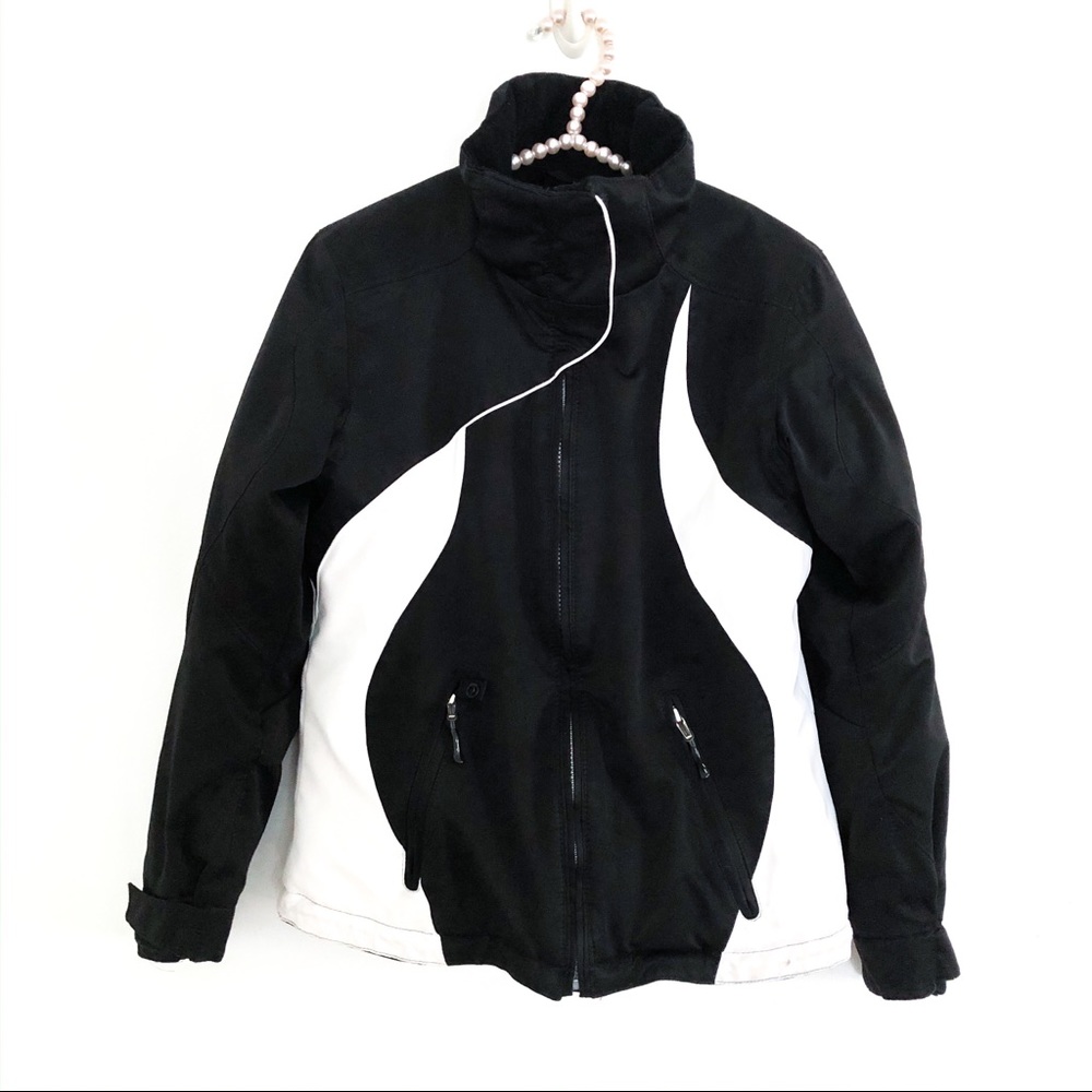 {OBERMEYER} Black White Ski/Snow Board Jacket